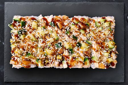 Суши-пицца с угрем