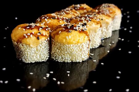 Спринг ролл с курицей терияки