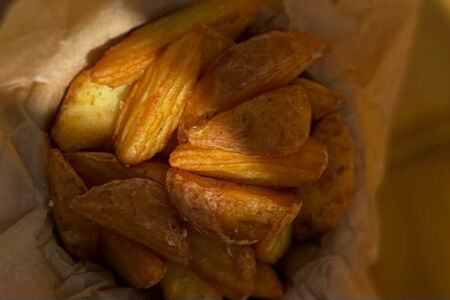 Картофель по-деревенски маленький