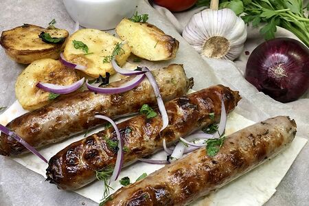 Колбаски на гриле