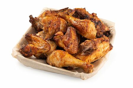 Курица гриль, приготовленная на огне