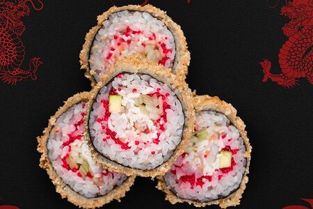 Горячая Калифорния жареный ролл