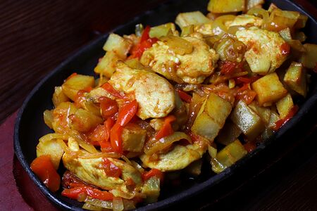 Жаркое с курой