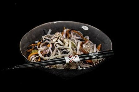 Лапша удон с овощами