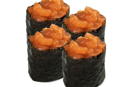 Гункан с лососем