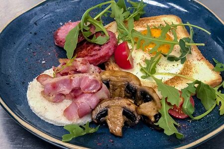 Запеченная в тосте глазунья