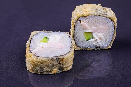 Жареный с курицей