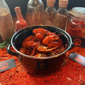 Раки Обжаренные в соусе барбекю мелкий