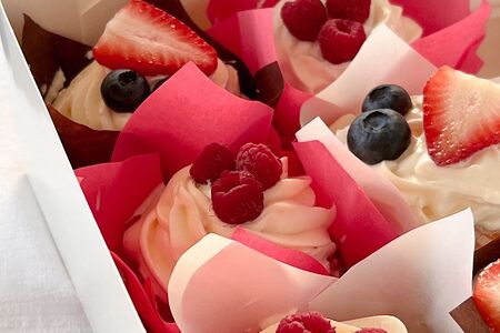 Капкейк с вишней