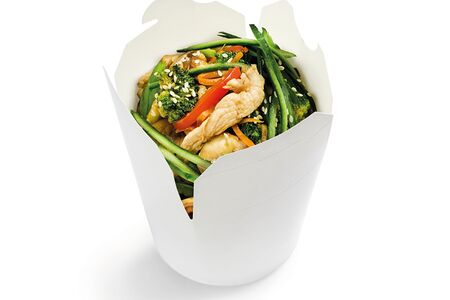 Wok Овощной с цыпленком в соусе терияки