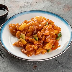 Курица с ананасом