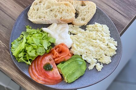 Английский завтрак с лососем