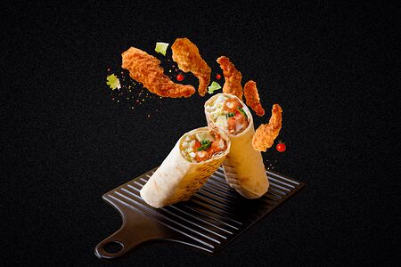 Шаурма с креветкой темпура