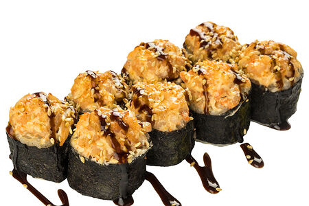 Запеченный ролл с мидиями