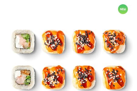 Запечённый с креветкой и угрём