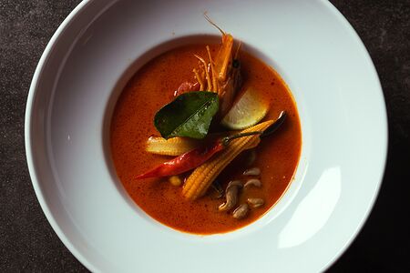 Суп Том ям с морепродуктами