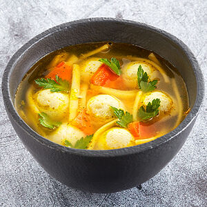 Лапша куриная с фрикадельками двойная порция