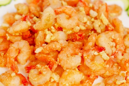 615 Креветки с чесноком