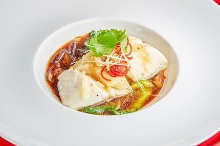 Филе палтуса на пару