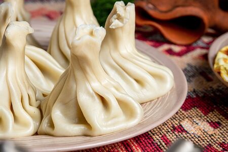 Хинкали с телятиной и свининой