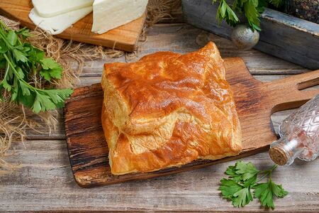 Слойка с сыром квадрат