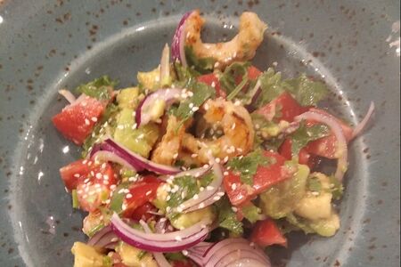 Салат Приморский с дикими креветками