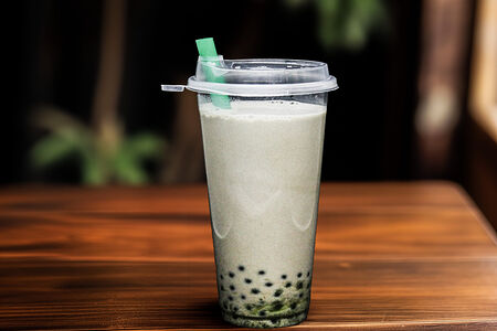 Чай Бабл ти с молоком и желе