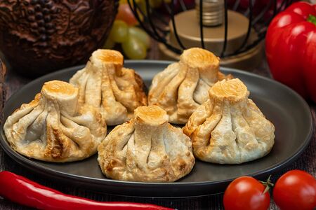 Хинкали жареные (порция 5 штук)