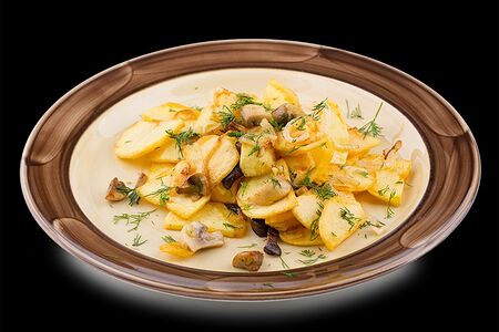 Картофель с грибами