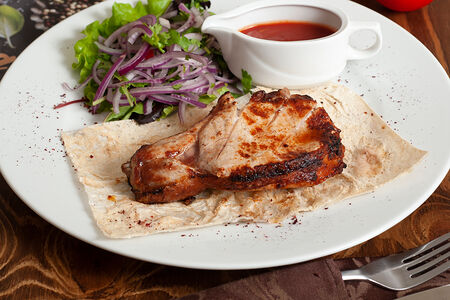 Шашлык из cвинoго антрекота