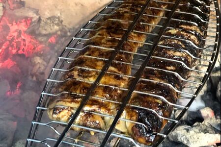 Печень жареная на мангале по-царски