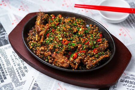 Жареные бараньи ребрышки с китайскими специями