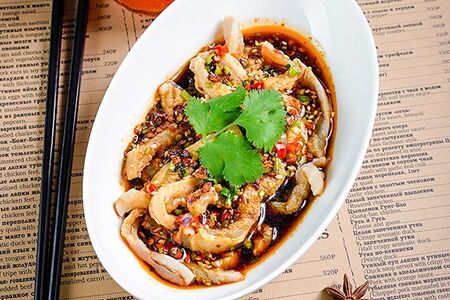 Телячий желудок с сычуаньским перцем