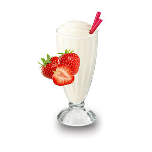 Молочный коктейль клубничный