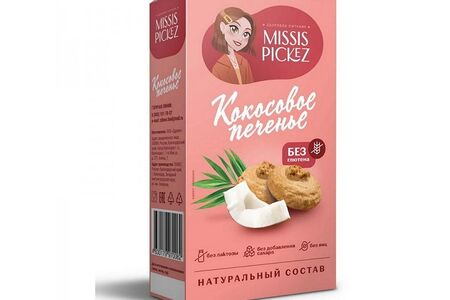 Печенье кокосовое без глютена Missis Pickez