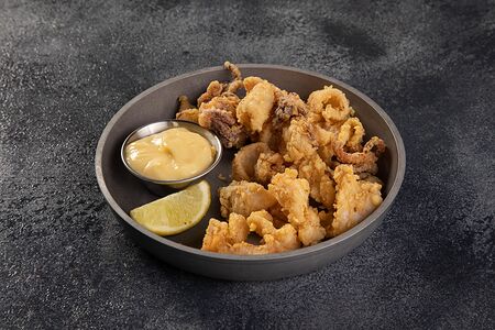 Мини-кальмары с домашним майонезом