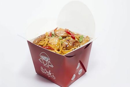 Яичная лапша с цыпленком и шампиньонами