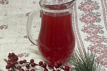 Морс Клюквенный собственного приготовления