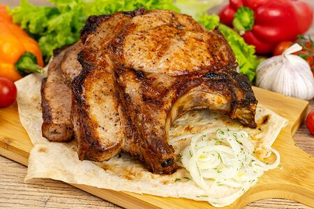 Шашлык из cвинoго антрекота