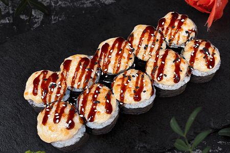 Запеченный сырный с курицей