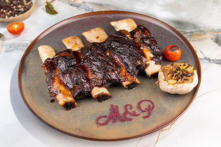 Говяжьи ребра с медовой глазурью