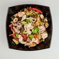 Лапша с морепродуктами