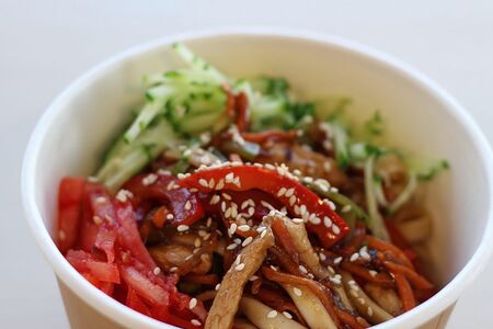 Удон с курицей