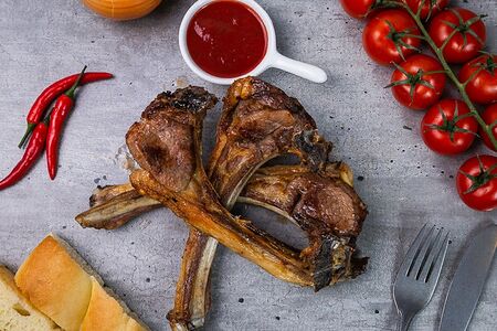 Шашлык из бараньей корейки