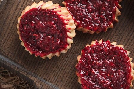 Перепечки с малиной 