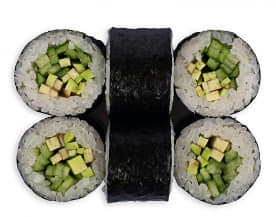 Маки с авокадо и огурцом