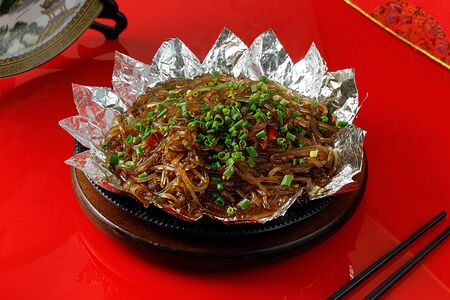 №10 Жареная фунчоза с говяжьим фаршем