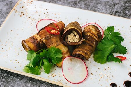 Роллы из баклажанов