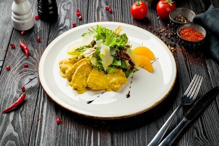 Салат теплый Куриный рай