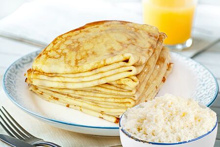 Блинчики с творогом